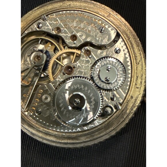 1908 HAMILTON 993 Mod 1 21j 25yr Gold Filled 16s Full Hunter Engraved Case~Runs - Picture 8 of 14